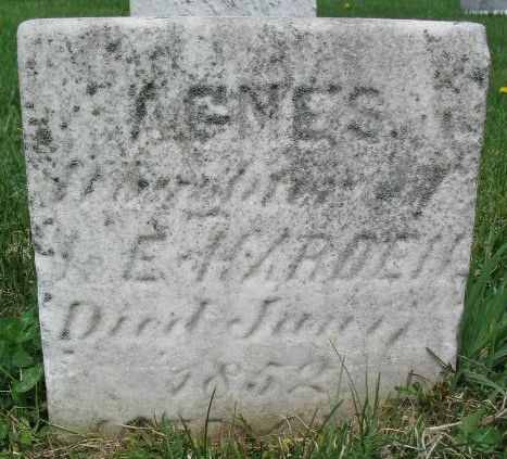 Agnes Harden tombstone